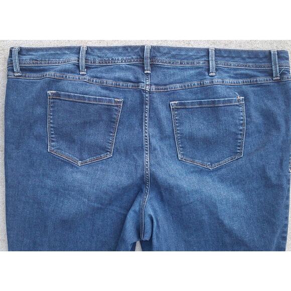 Torrid Luxe Slim Boot Super Stretch Blue Jeans Size 26 Tall Plus size 31" inseam - Picture 4 of 7